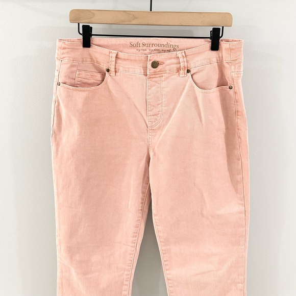 Soft Surroundings Ultimate Straight Leg Jeans Pink Size Small - Picture 3 of 6